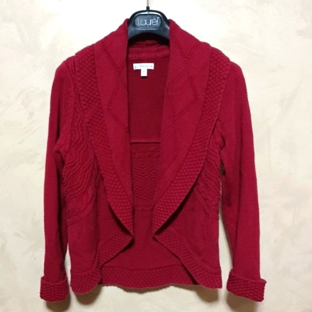 CROFT & BARROW CROPPED  SWEATER CARDIGAN SIZE S